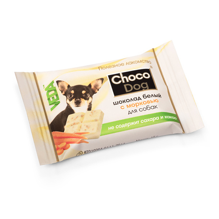 CHOCO DOG Шоколад белый с морковью для собак – интернет-магазин Ле’Муррр