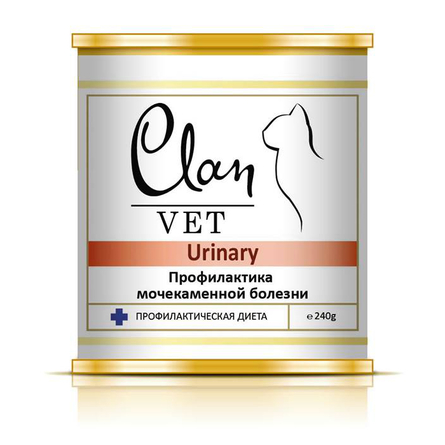 Clan Vet Urinary Влажный лечебный корм для кошек при заболеваниях мочевыводящих путей – интернет-магазин Ле’Муррр