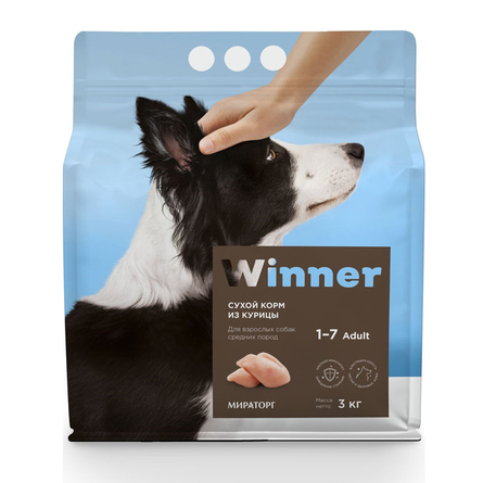 WINNER сухой корм для взрослых собак средних пород – интернет-магазин Ле’Муррр