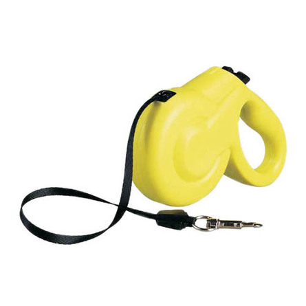 Fida Styleash Рулетка с выдвижной лентой для собак средних пород до 25 кг, желтая – интернет-магазин Ле’Муррр
