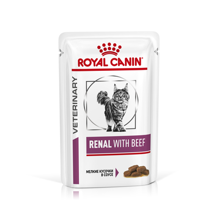 Royal Canin Renal Влажный лечебный корм для кошек при заболеваниях почек (с говядиной) – интернет-магазин Ле’Муррр