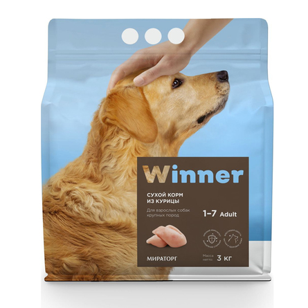 WINNER сухой корм для взрослых собак крупных пород – интернет-магазин Ле’Муррр